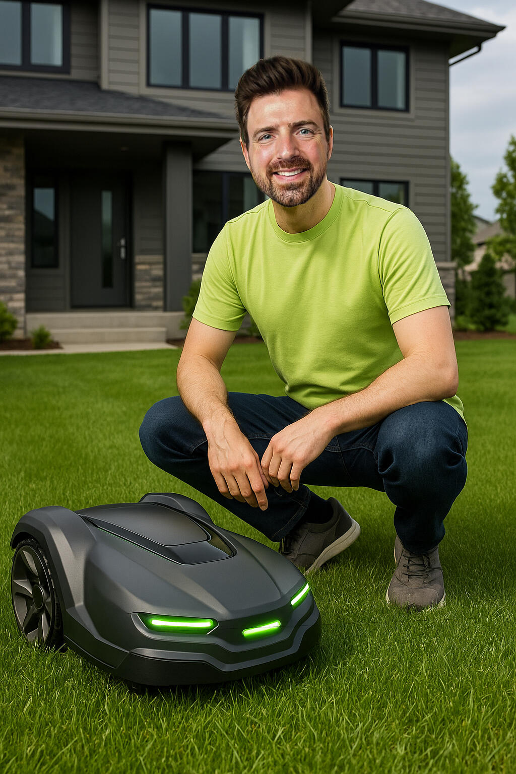 White Bear Lake homeowner with robot mower
